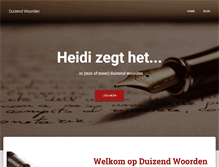 Tablet Screenshot of duizendwoorden.nl